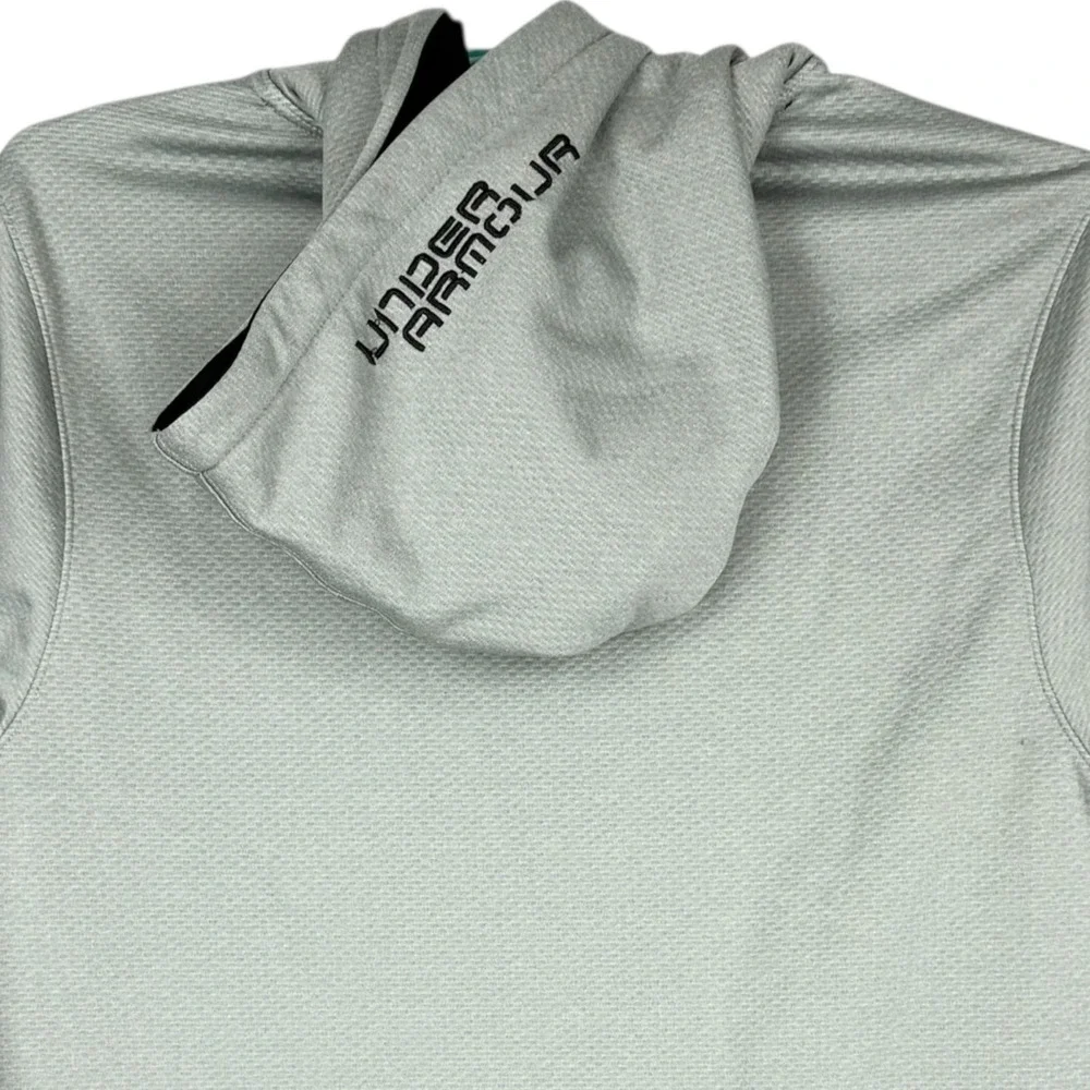 Under Armour Men's Pullover Loose Fit Gray Hoodie Sweatshirt Size L Drawstring